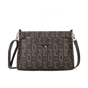 Texture Large Capacity Printing Ladies Shoulder Diagonal Bag