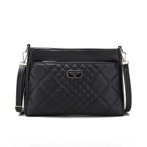 Ladies Flower Handbag Underarm Shoulder Bag Soft Leather Purse