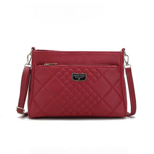 Ladies Flower Handbag Underarm Shoulder Bag Soft Leather Purse