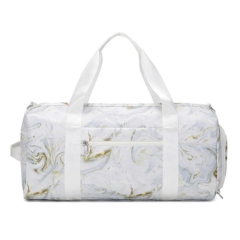 Large Capacity Foldable Travel Duffle Bag Women Wet Dry Waterproof