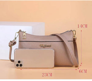 Vintage Leather Shoulder Bag Women's Hand Purse