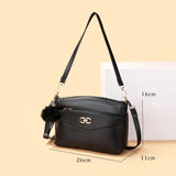 Retro Slung Female Shoulder Bag Underarm Bag Leather Versatile Princess Bag