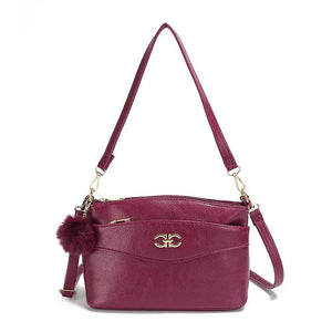 Retro Slung Female Shoulder Bag Underarm Bag Leather Versatile Princess Bag