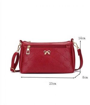 Vintage Leather Clutch Purse Small Shoulder Bag