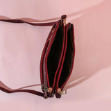 Women's Leather Crossbody Bag Shoulder Wallet Purse