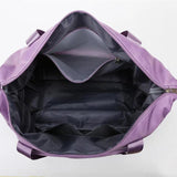 Women Foldable Gym Bag Large Capacity Shoulder Handbag Yoga Sport Tote Sac