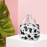 Large Capacity Waterproof Travel Cosmetics Bag Cow Pattern Tote for Women
