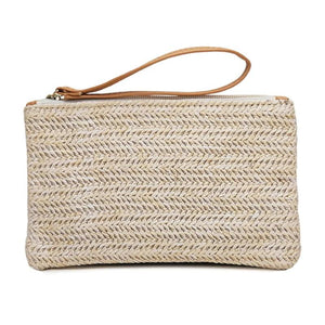 Summer Handbag Solid Weaving Bucket Shape Women