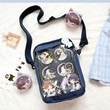 Small Clear Crossbody Bag Transparent PVC Shoulder Purse for Women