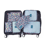 7pcs Travel Storage Bag Set for Clothes Bra Makeup Tidy Pouch Luggage Organizer