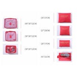 7pcs Travel Storage Bag Set for Clothes Bra Makeup Tidy Pouch Luggage Organizer