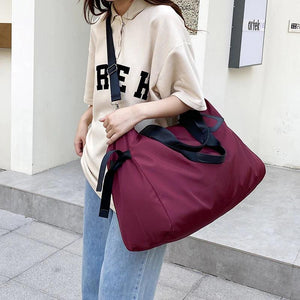 Solid Travel Bag Large Capacity Casual Shoulder Crossbody