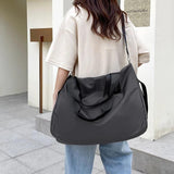 Solid Travel Bag Large Capacity Casual Shoulder Crossbody