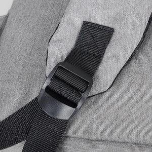 Men's Business Backpack USB Charging Rucksack Waterproof Oxford Cloth 15.6 Inch