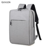 Men's Business Backpack USB Charging Rucksack Waterproof Oxford Cloth 15.6 Inch