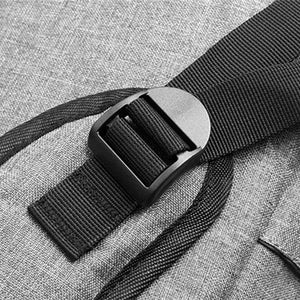 Leisure School Backpack USB Charging Gray Convenient Men's Backpack