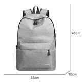 Leisure School Backpack USB Charging Gray Convenient Men's Backpack