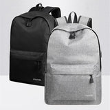 Leisure School Backpack USB Charging Gray Convenient Men's Backpack