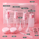 11 Pcs Travel Mini Makeup Cosmetic Bottles Set Face Cream Empty Container