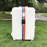 2M Rainbow Password Lock Luggage Bag with Strap