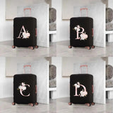 Rose Pink Letter Luggage Cover 18-32 Inch Travel Accessories