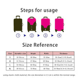 Colorful Letter Luggage Cover for 18-32 Travel Accessories