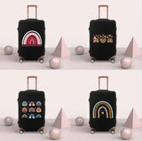 Travel Luggage Cover Elastic Dust Washable Protective Anti-scratch Rainbow