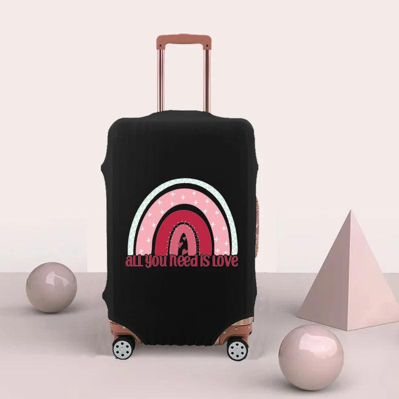 Travel Luggage Cover Elastic Dust Washable Protective Anti-scratch Rainbow