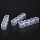 28 Slots 4 Week Pill Case Clear Plastic Adjustable Jewelry Storage Box