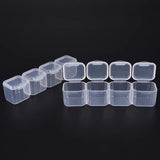 28 Slots 4 Week Pill Case Clear Plastic Adjustable Jewelry Storage Box
