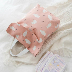 Baby Mini Waterproof Wet Dry Bag for Cloth Diaper Nappy Pouch