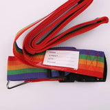 4M Rainbow Packing Luggage Bag with Password Lock & Strap