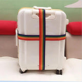 4M Rainbow Packing Luggage Bag with Password Lock & Strap