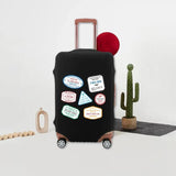Ticket Stub Print Luggage Cover - Elastic Protective Travel Case