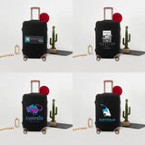 Ticket Stub Print Luggage Cover - Elastic Protective Travel Case