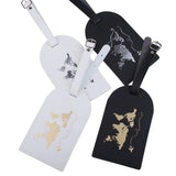 Personalized PU Leather Luggage Bag Tag & Passport Cover Set