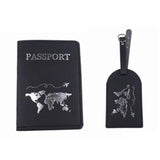 Personalized PU Leather Luggage Bag Tag & Passport Cover Set