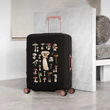 Mushroom Print Luggage Cover 18-32 Inch Washable Travel Protective Dust Cover