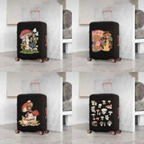 Mushroom Print Luggage Cover 18-32 Inch Washable Travel Protective Dust Cover