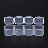 Clear Plastic 28 Slots Jewelry Storage Box Case Organizer