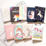 Unicorn Rainbow Horse Passport Cover PU Leather Travel