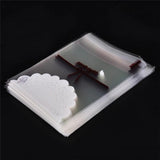 100 Lace Self Adhesive Cookie Candy Bags Cellophane Birthday