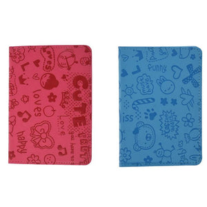 2 Pcs Leather Passport Holder & Rose Red Organizer Cover