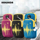 Running Armband Elastic Belt Bounce Arm Band with Earphone Hole Phone Holder