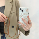 Crossbody Necklace Strap Lanyard for iPhone 14 Pro Max, Removable Rope Back Case