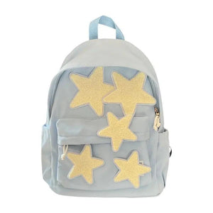 Star Unisex Plush Schoolbag High-Capacity Preppy Style Girls Backpack
