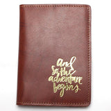 Vintage Crazy Horse Leather Travel Passport Wallet