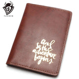 Vintage Crazy Horse Leather Travel Passport Wallet
