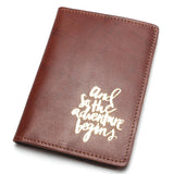 Vintage Crazy Horse Leather Travel Passport Wallet