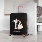 Customizable Luggage Cover Elastic Protective Removeable Cover Rose Pink